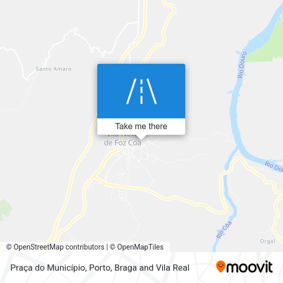 Praça do Município mapa