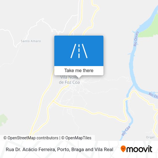 Rua Dr. Acácio Ferreira mapa