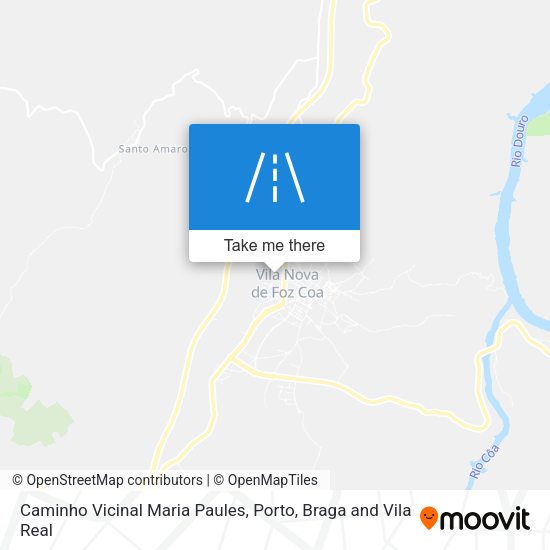 Caminho Vicinal Maria Paules map