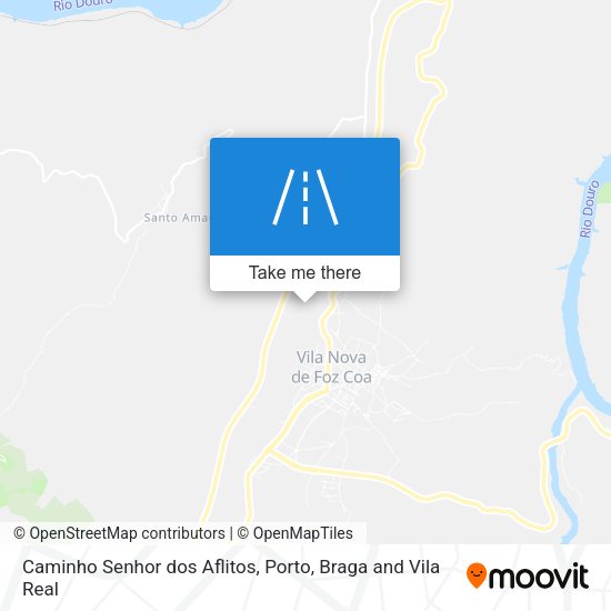 Caminho Senhor dos Aflitos map