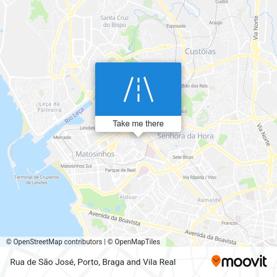 Rua de São José mapa