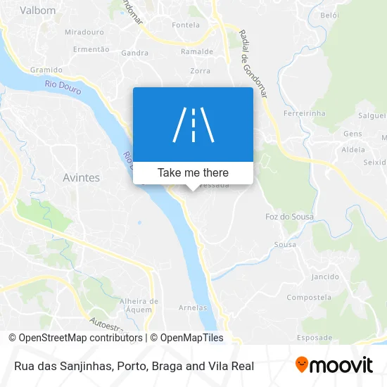 Rua das Sanjinhas map