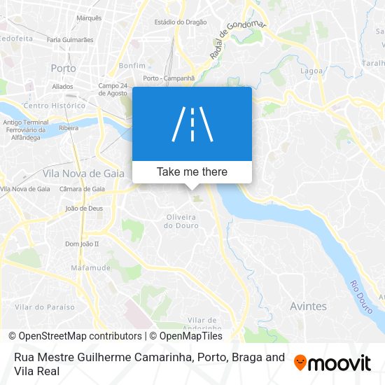 Rua Mestre Guilherme Camarinha mapa