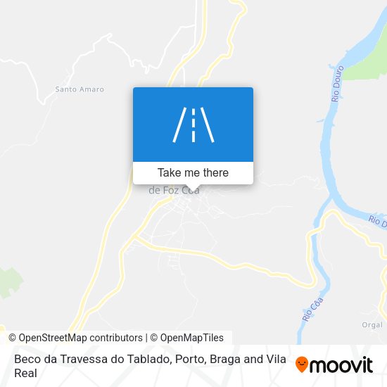 Beco da Travessa do Tablado mapa