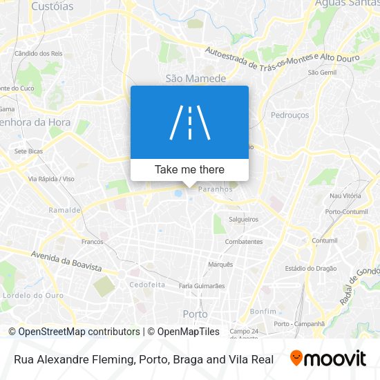 Rua Alexandre Fleming mapa
