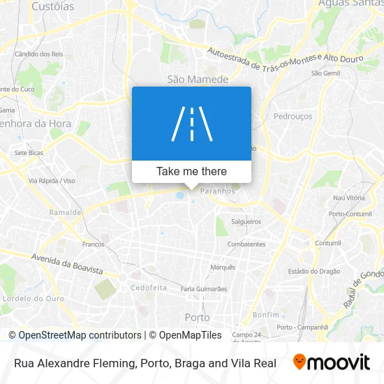 Rua Alexandre Fleming map