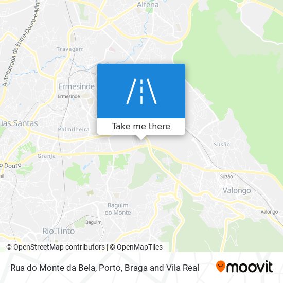 Rua do Monte da Bela map