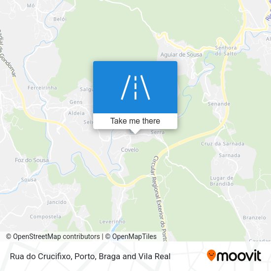 Rua do Crucifixo mapa