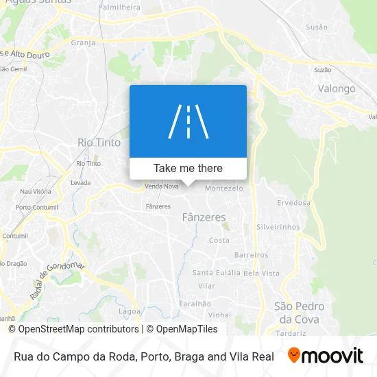 Rua do Campo da Roda map