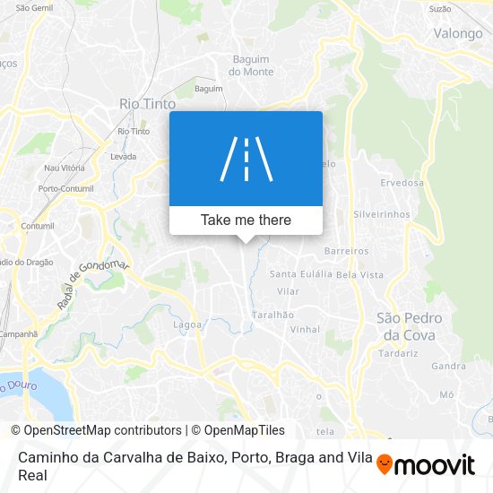 Caminho da Carvalha de Baixo map