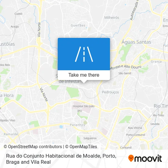 Rua do Conjunto Habitacional de Moalde map