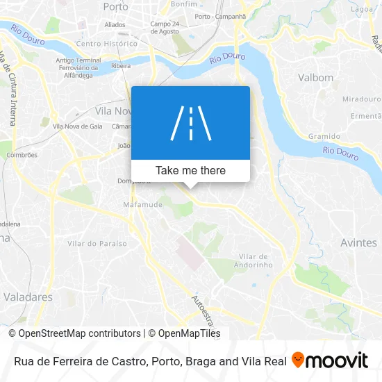 Rua de Ferreira de Castro map