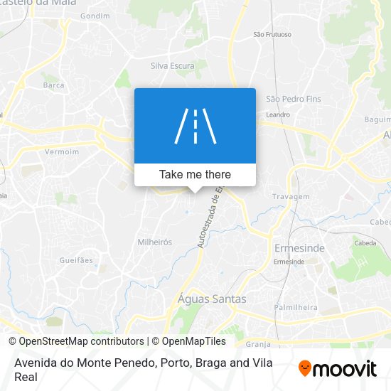 Avenida do Monte Penedo mapa
