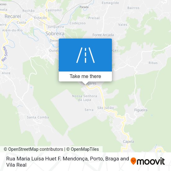 Rua Maria Luísa Huet F. Mendonça mapa