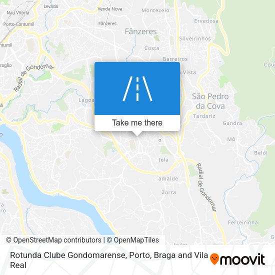 Rotunda Clube Gondomarense mapa