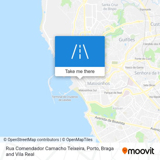 Rua Comendador Camacho Teixeira mapa
