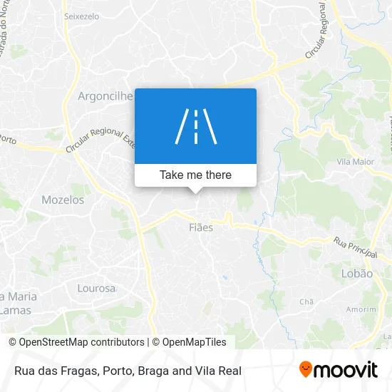 Rua das Fragas map