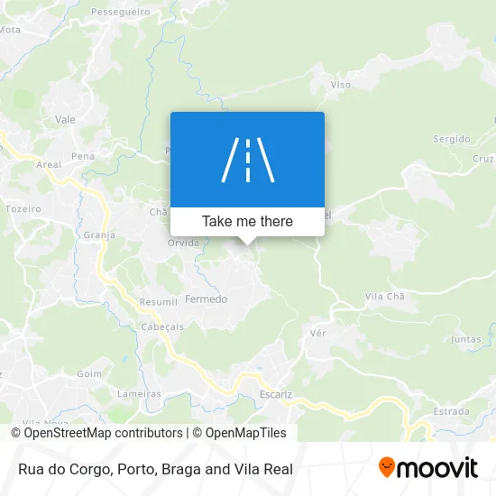 Rua do Corgo map