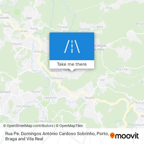 Rua Pe. Domingos António Cardoso Sobrinho mapa