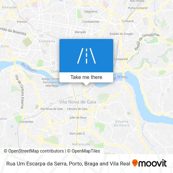 Rua Um Escarpa da Serra map