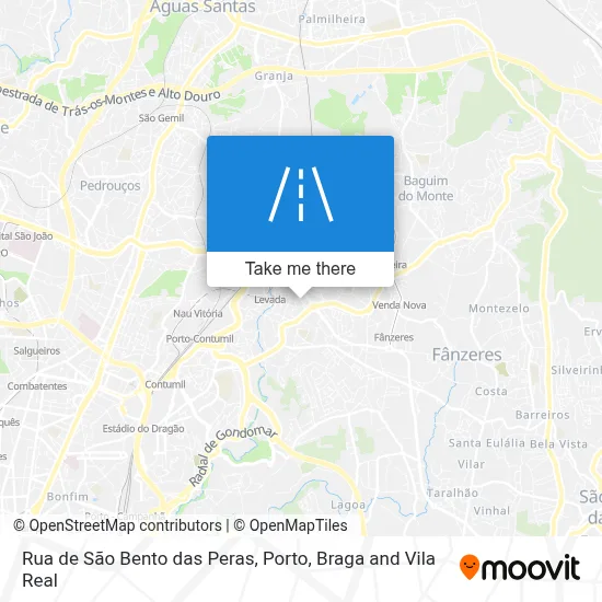 Rua de São Bento das Peras map