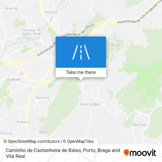 Caminho de Castanheira de Baixo map
