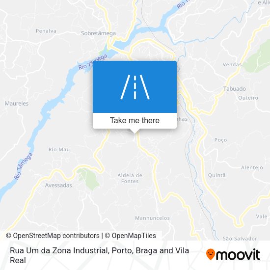 Rua Um da Zona Industrial map