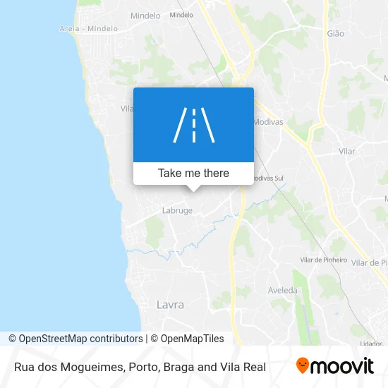 Rua dos Mogueimes map