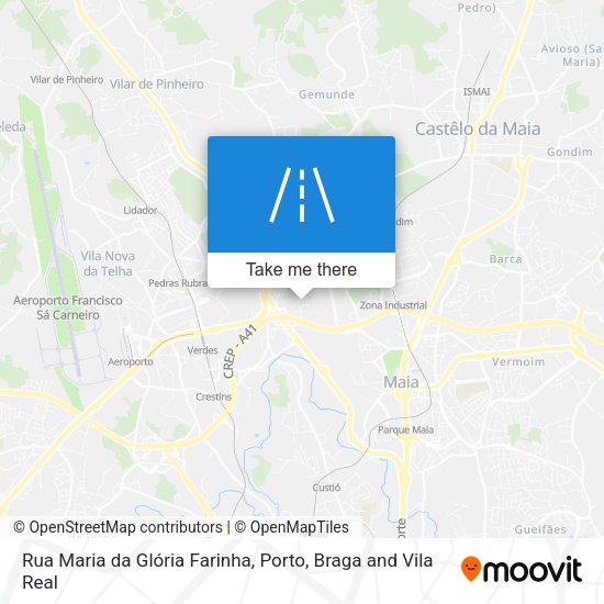 Rua Maria da Glória Farinha mapa