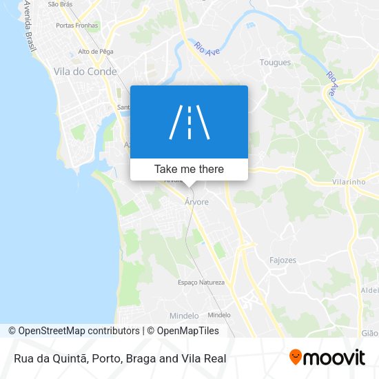 Rua da Quintã mapa