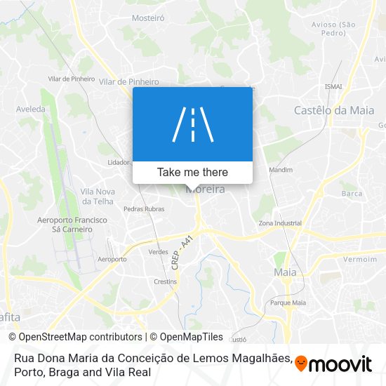 Rua Dona Maria da Conceição de Lemos Magalhães map