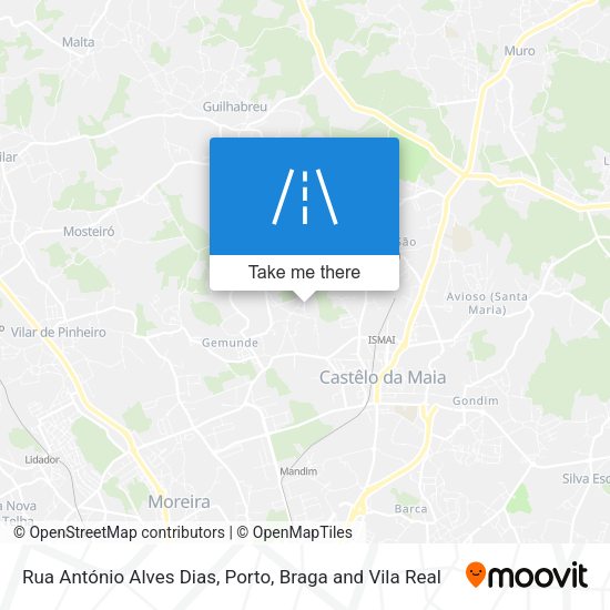 Rua António Alves Dias mapa