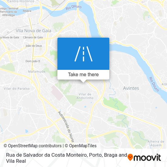 Rua de Salvador da Costa Monteiro mapa