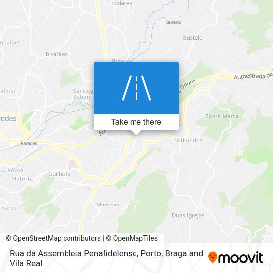 Rua da Assembleia Penafidelense mapa