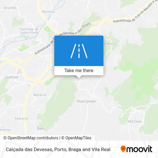 Calçada das Devesas map
