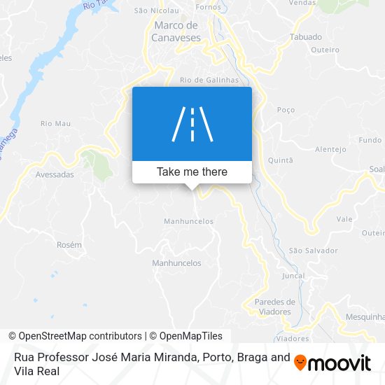 Rua Professor José Maria Miranda map