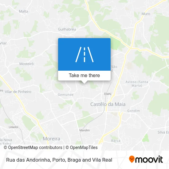 Rua das Andorinha map