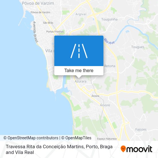 Travessa Rita da Conceição Martins mapa