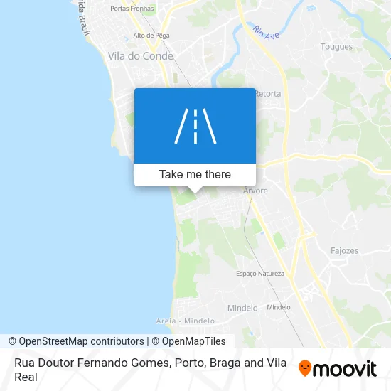 Rua Doutor Fernando Gomes map