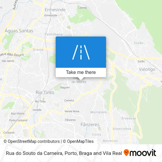 Rua do Souto da Carneira map