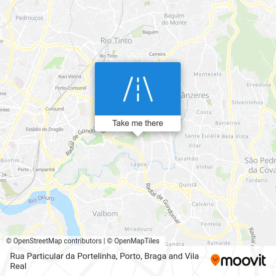 Rua Particular da Portelinha map