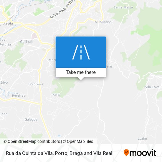 Rua da Quinta da Vila mapa