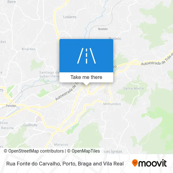 Rua Fonte do Carvalho map