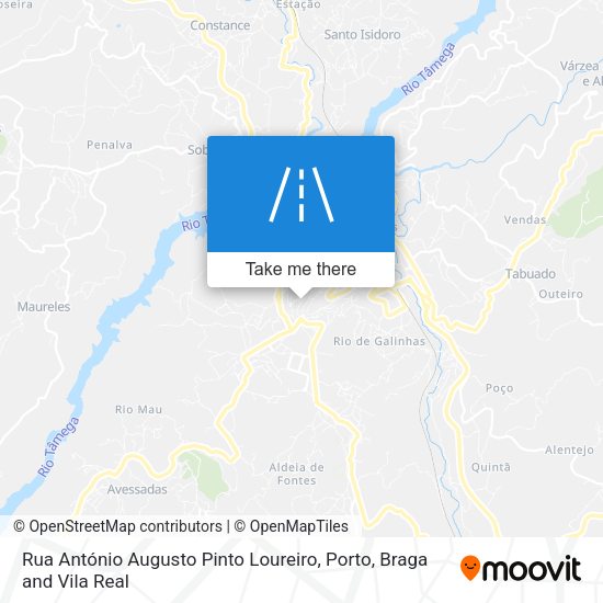 Rua António Augusto Pinto Loureiro map