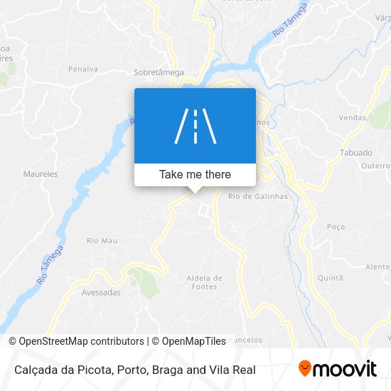 Calçada da Picota mapa