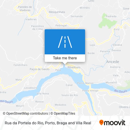 Rua da Portela do Rio mapa
