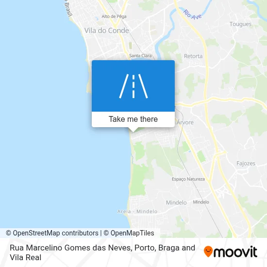 Rua Marcelino Gomes das Neves map