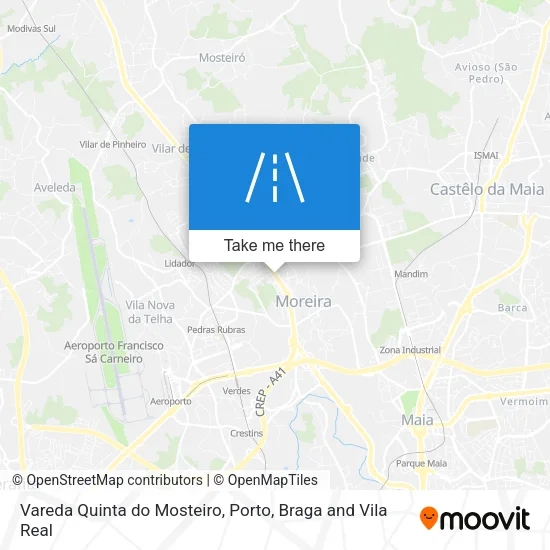 Vareda Quinta do Mosteiro map