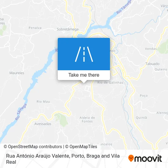 Rua António Araújo Valente map
