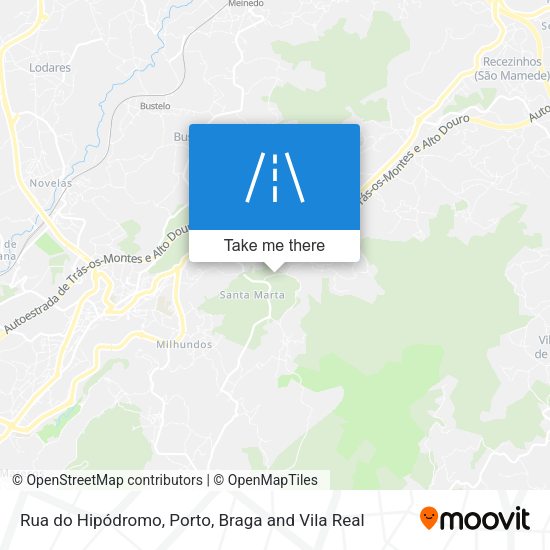 Rua do Hipódromo mapa